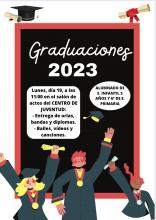 Graduaciones de 5 años y 6º 2023, día 19 de junio a las 11:00 h.